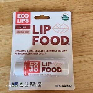 Lip Food Nutrient-Dense Organic Lip Balm Rosemary Mint And Chamomile Mushroom x6